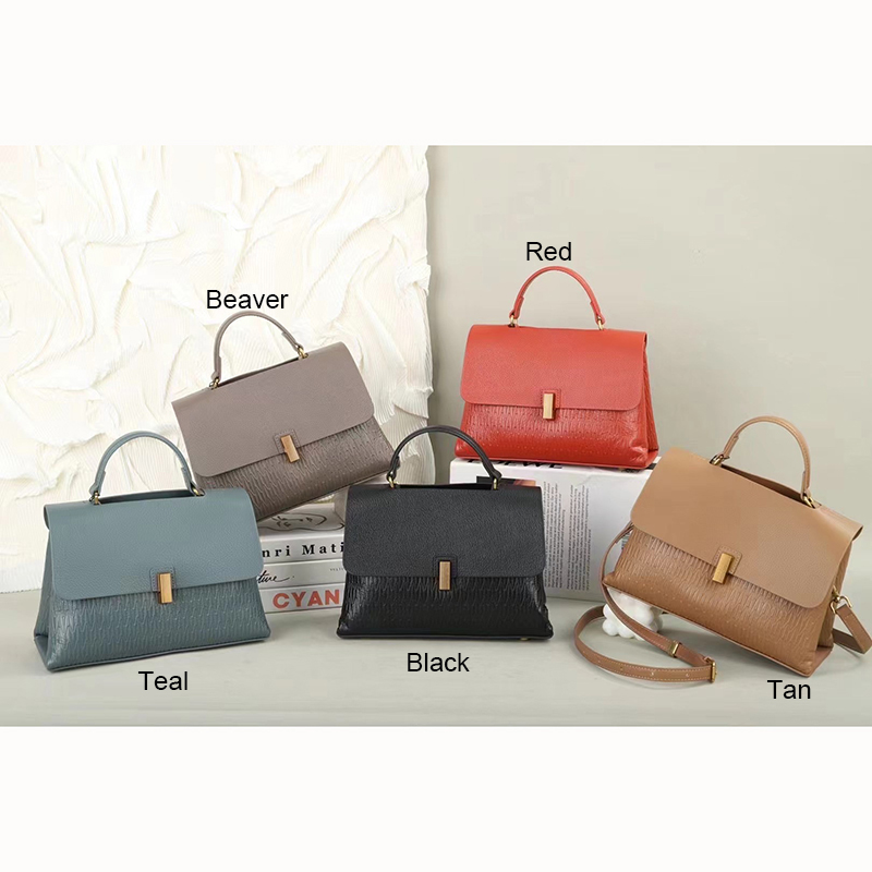 Flap Leather Satchel Bag Women Crossbody Bag LH3618_5 Colors