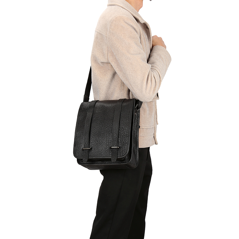 Flap Over leather Satchel Bag Crossbody Bag LH3353_ 2 Colors