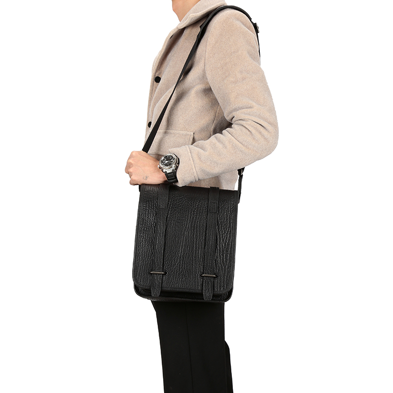 Flap Over leather Satchel Bag Crossbody Bag LH3353_ 2 Colors