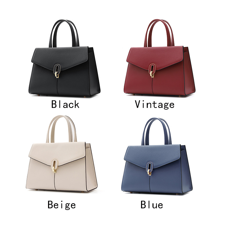 Flap Real Leather Purse Bag Women Satchel Bag LH3582_4 Colors