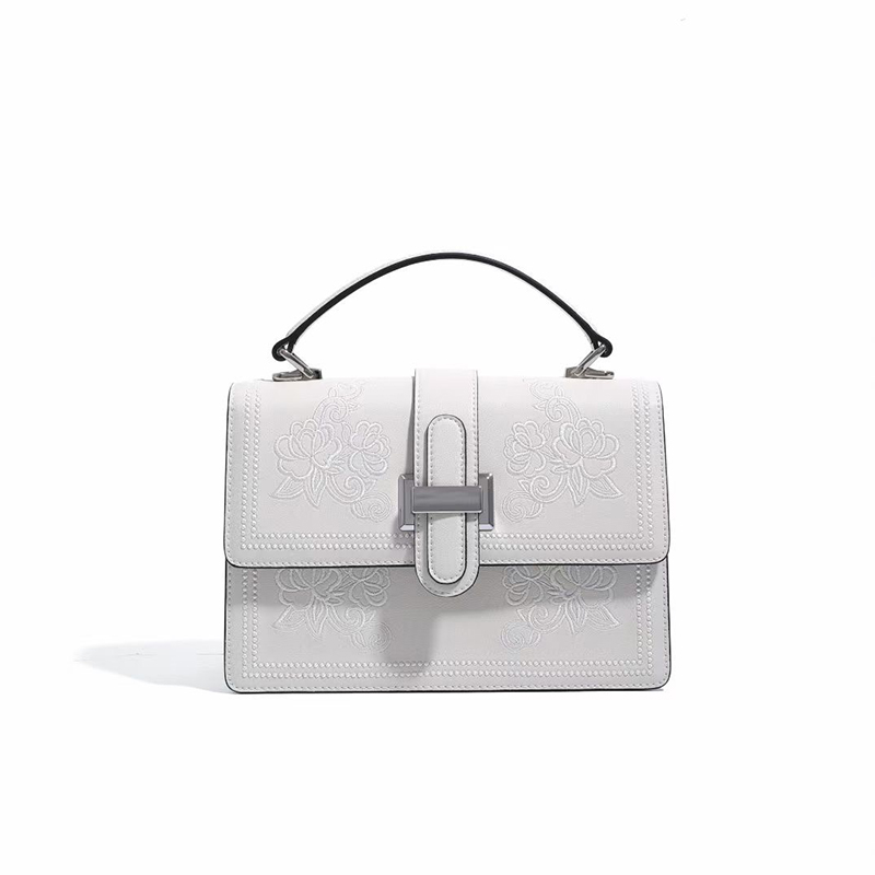 Floral Leather Crossbody Bag Ladies Satchel Bags LH3586_3 Colors