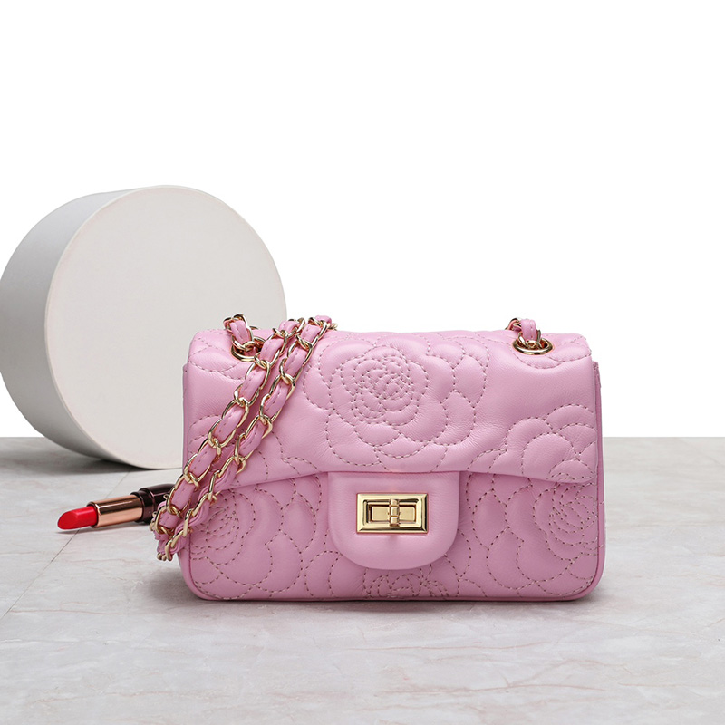 Floral Leather Crossbody Bag Women Handbags LH3665_4 Colors