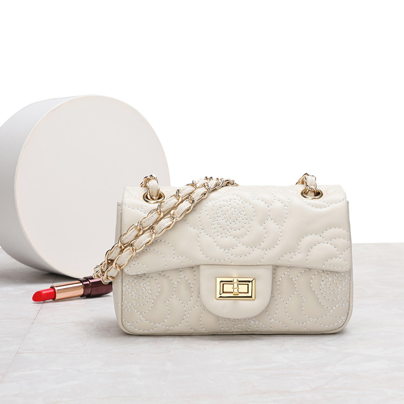 Floral Leather Crossbody Bag Women Handbags LH3665_4 Colors