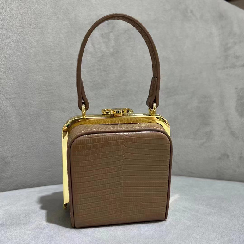 Frame Lizard Pattern Genuine Leather Purse Womens bag LH3381_2 Colors