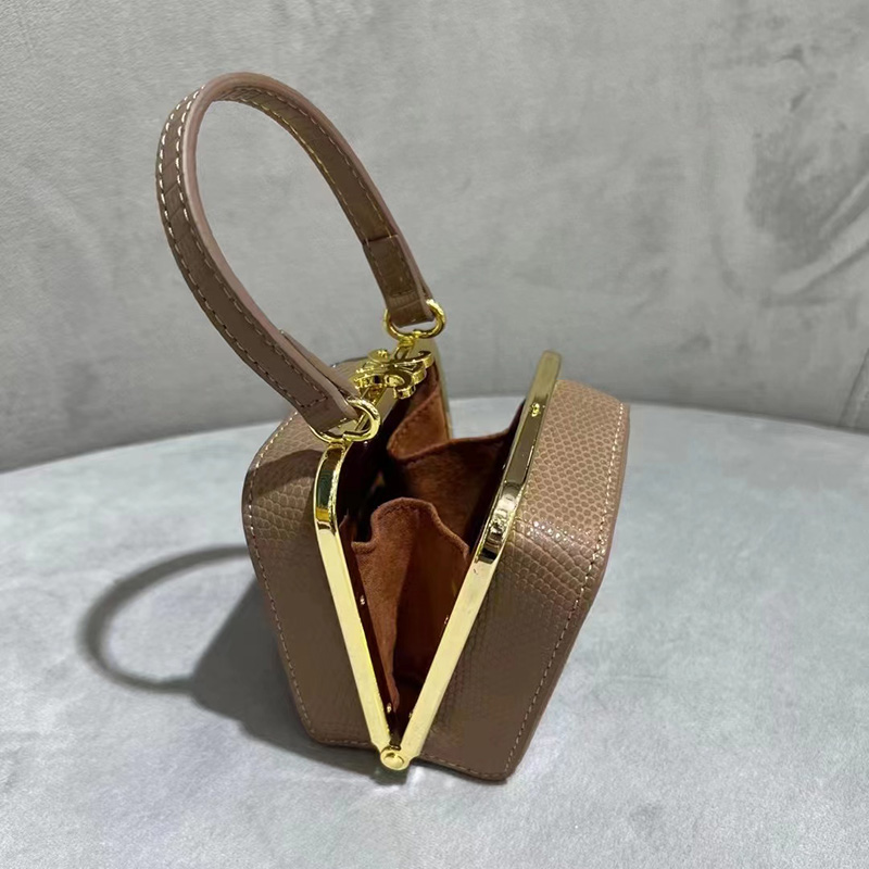 Frame Lizard Pattern Genuine Leather Purse Womens bag LH3381_2 Colors