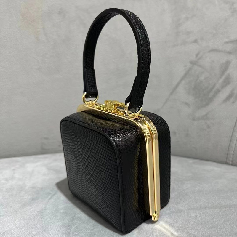 Frame Lizard Pattern Genuine Leather Purse Womens bag LH3381_2 Colors
