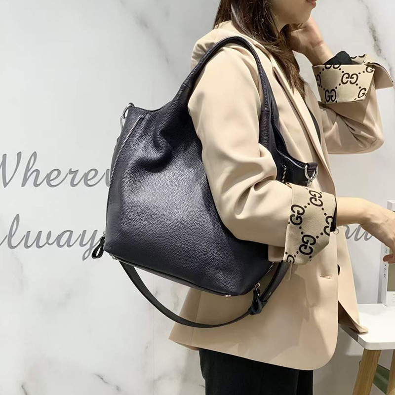 Functional Genuine Leather Tote Bag for Women LH3104_6 Colors
