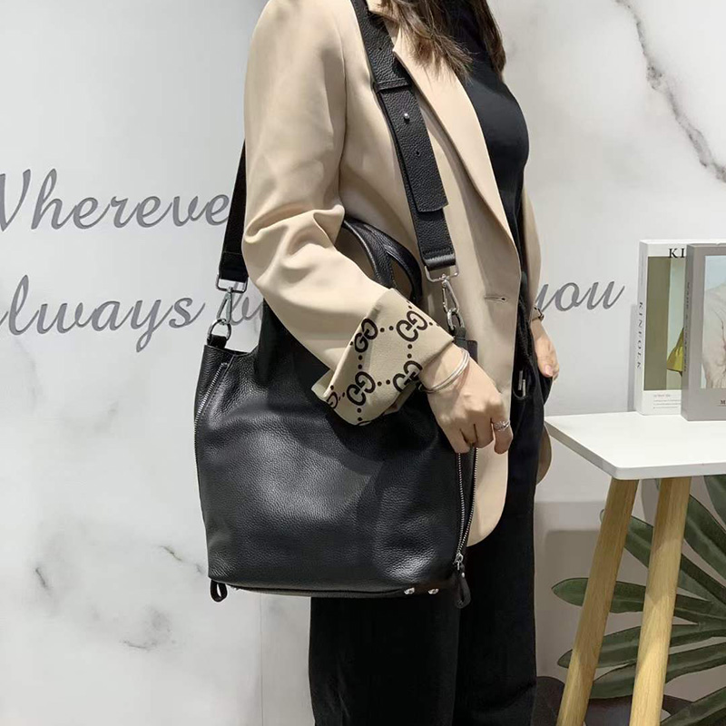 Functional Genuine Leather Tote Bag for Women LH3104_6 Colors