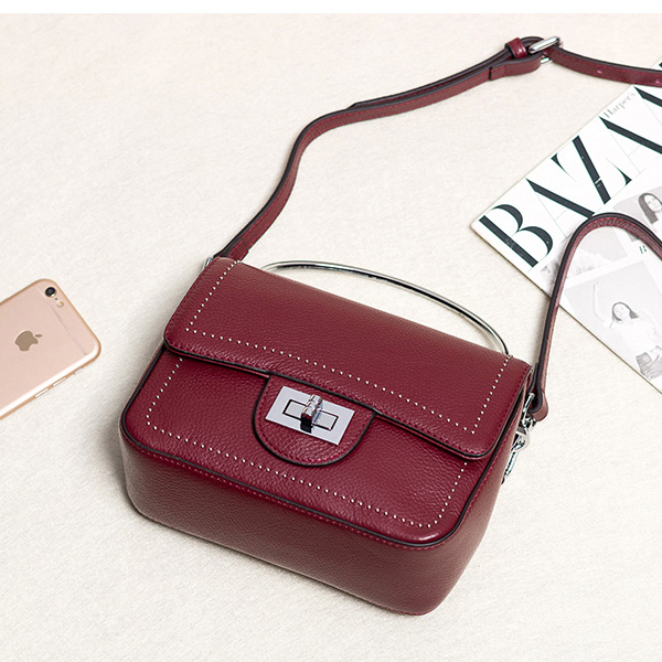 Genuine Leather Cross Body Bag LH2298_4 Colors