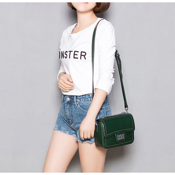 Genuine Leather Cross Body Bag LH2298_4 Colors