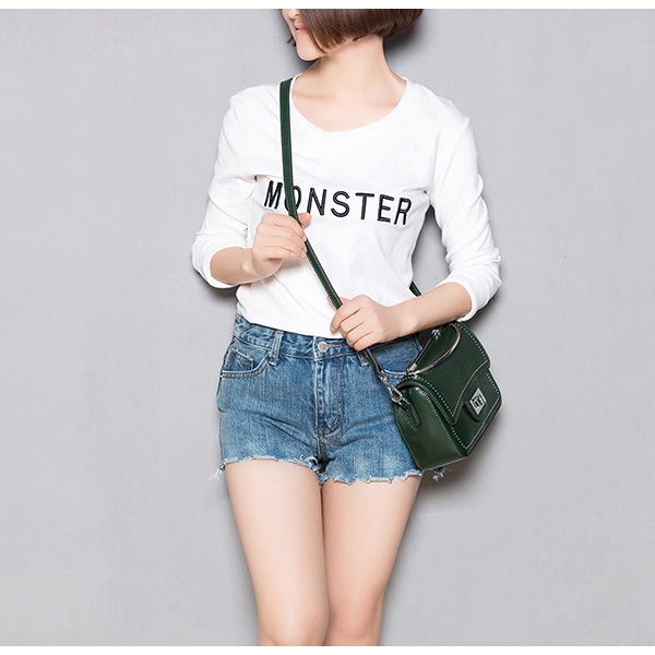 Genuine Leather Cross Body Bag LH2298_4 Colors