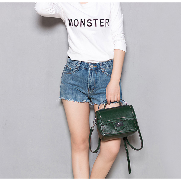 Genuine Leather Cross Body Bag LH2298_4 Colors