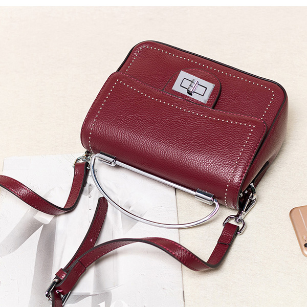 Genuine Leather Cross Body Bag LH2298_4 Colors
