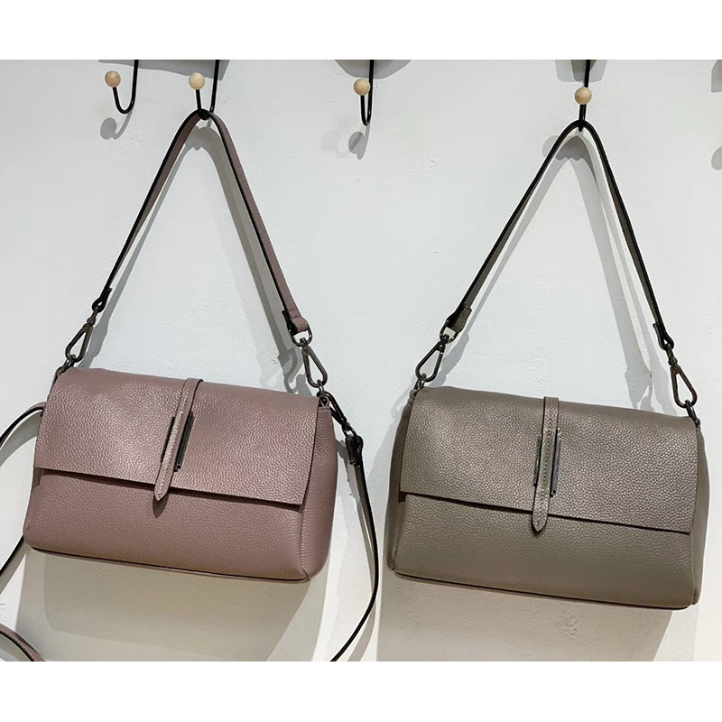 Genuine Leather Crossbody Bag Satchel Purse LH3071_6 Colors
