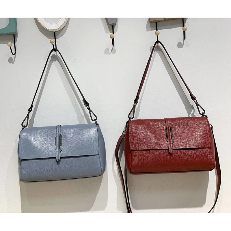 Genuine Leather Crossbody Bag Satchel Purse LH3071_6 Colors