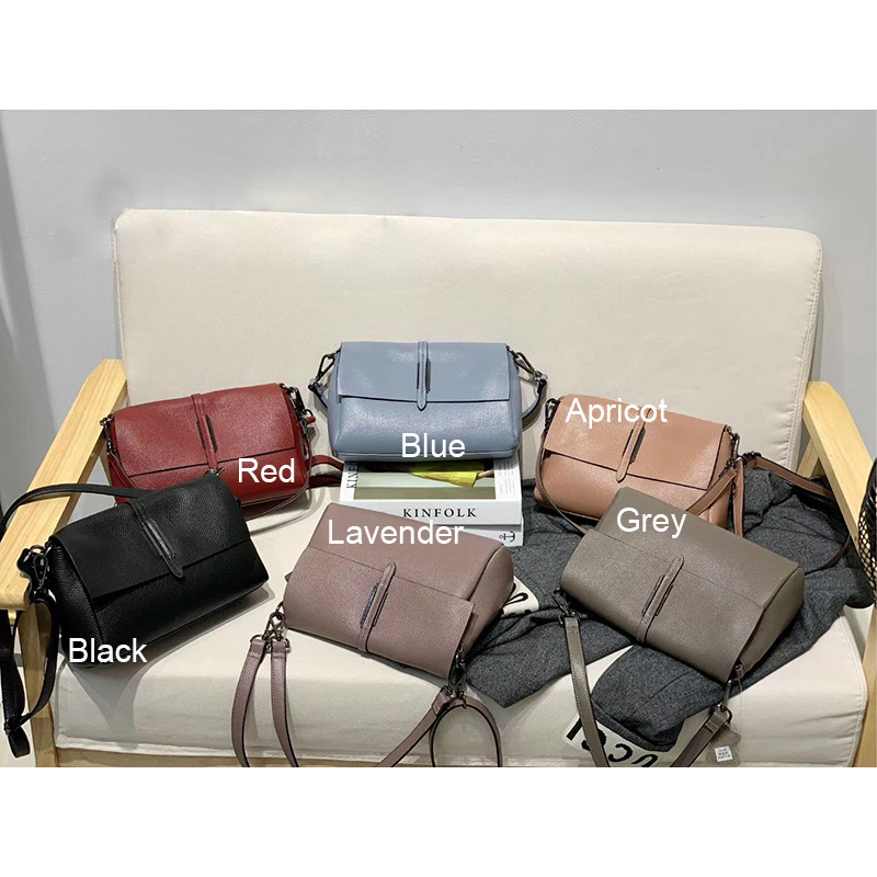 Genuine Leather Crossbody Bag Satchel Purse LH3071_6 Colors