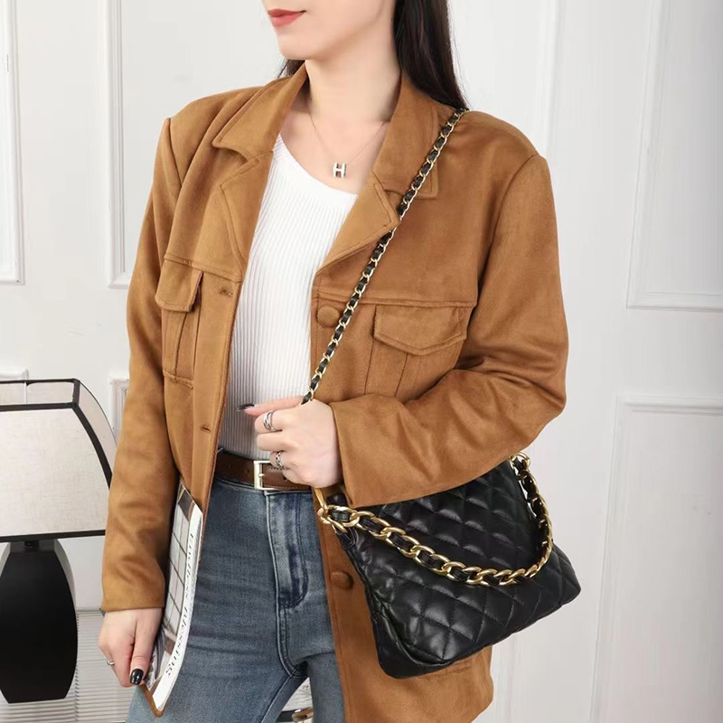 Ladies Luxury Quilted Leather Crossbody Shoulder Purse Bag LH3660L_3 Colors