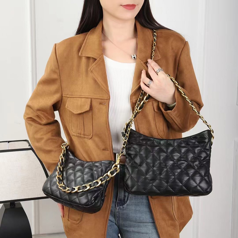 Ladies Luxury Quilted Leather Crossbody Shoulder Purse Bag LH3660L_3 Colors