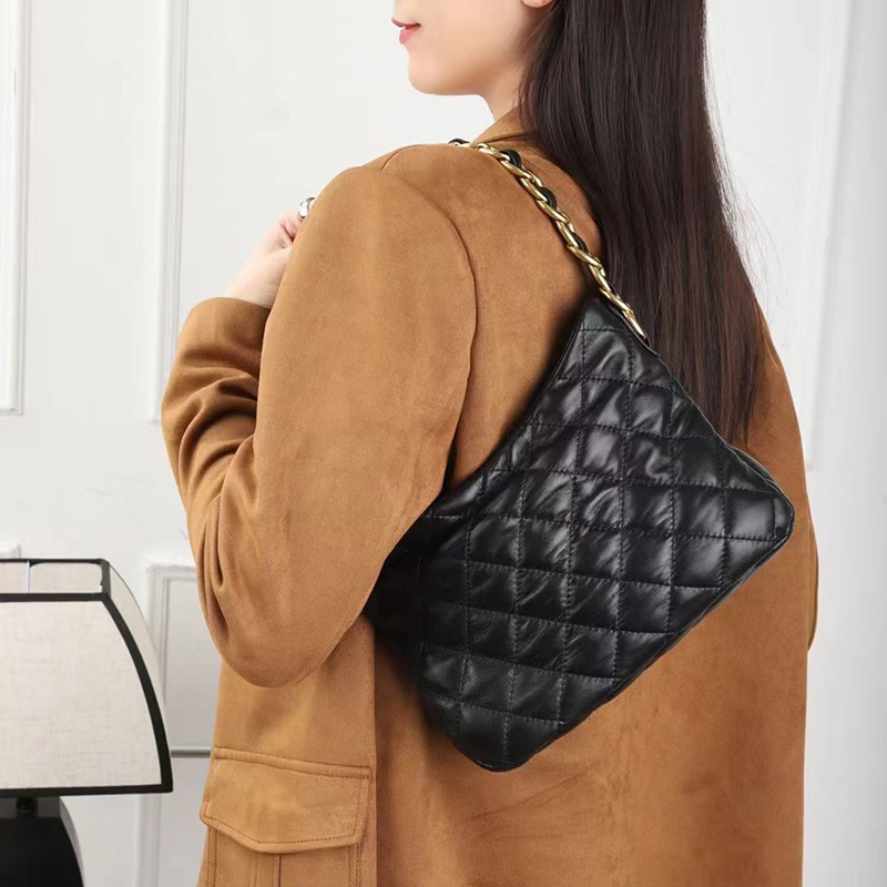 Ladies Luxury Quilted Leather Crossbody Shoulder Purse Bag LH3660L_3 Colors