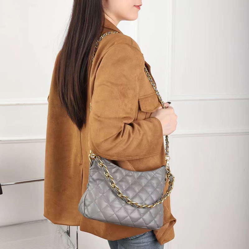 Ladies Luxury Quilted Leather Crossbody Shoulder Purse Bag LH3660L_3 Colors