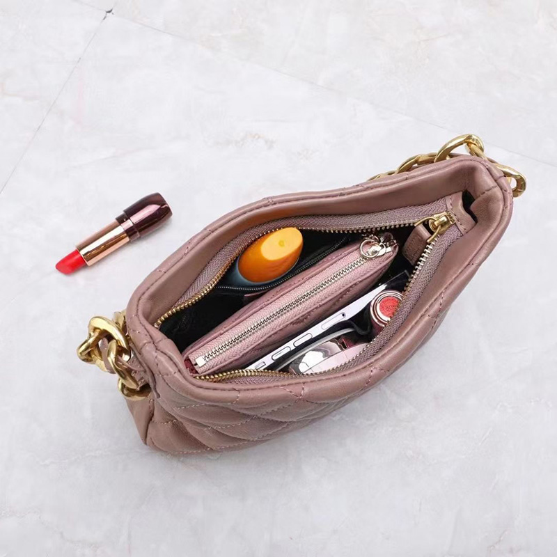 Ladies Luxury Quilted Leather Crossbody Shoulder Purse Bag LH3660S_5 Colors