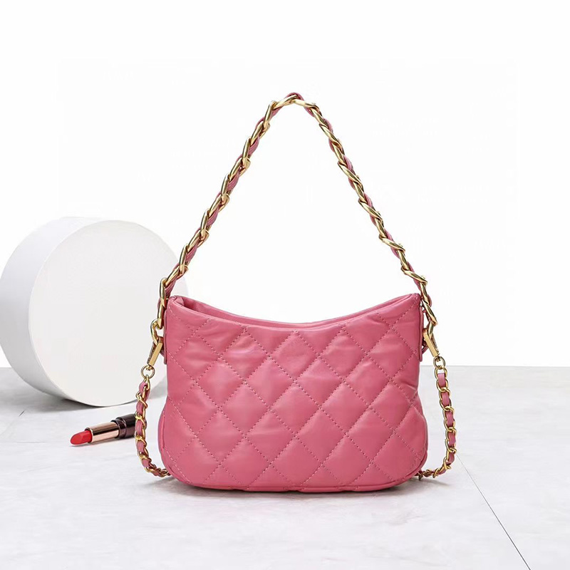 Ladies Luxury Quilted Leather Crossbody Shoulder Purse Bag LH3660S_5 Colors