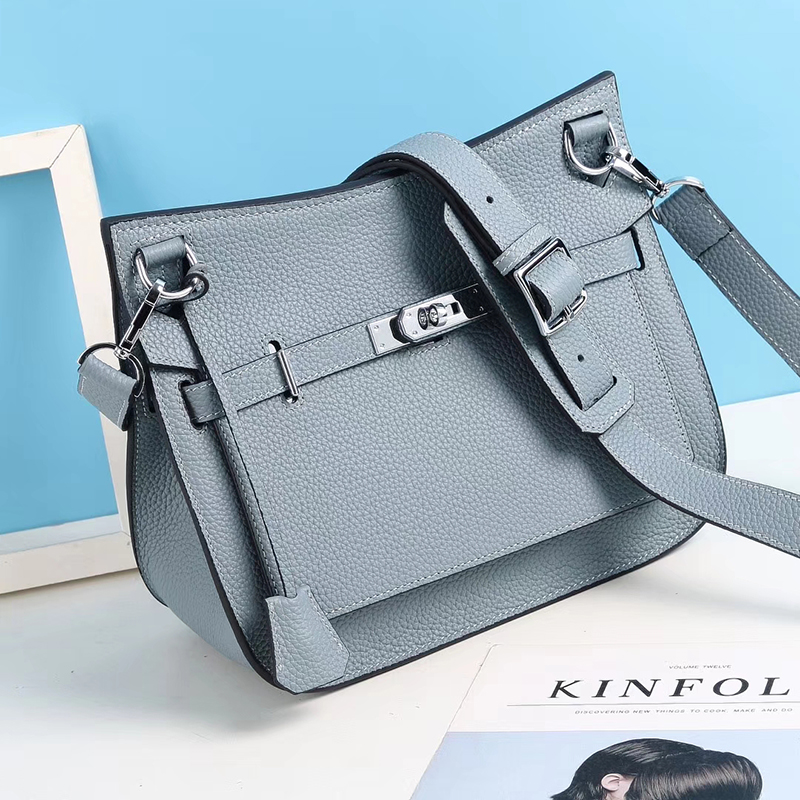 Ladies Padlock Real Leather Crossbody Bag LH