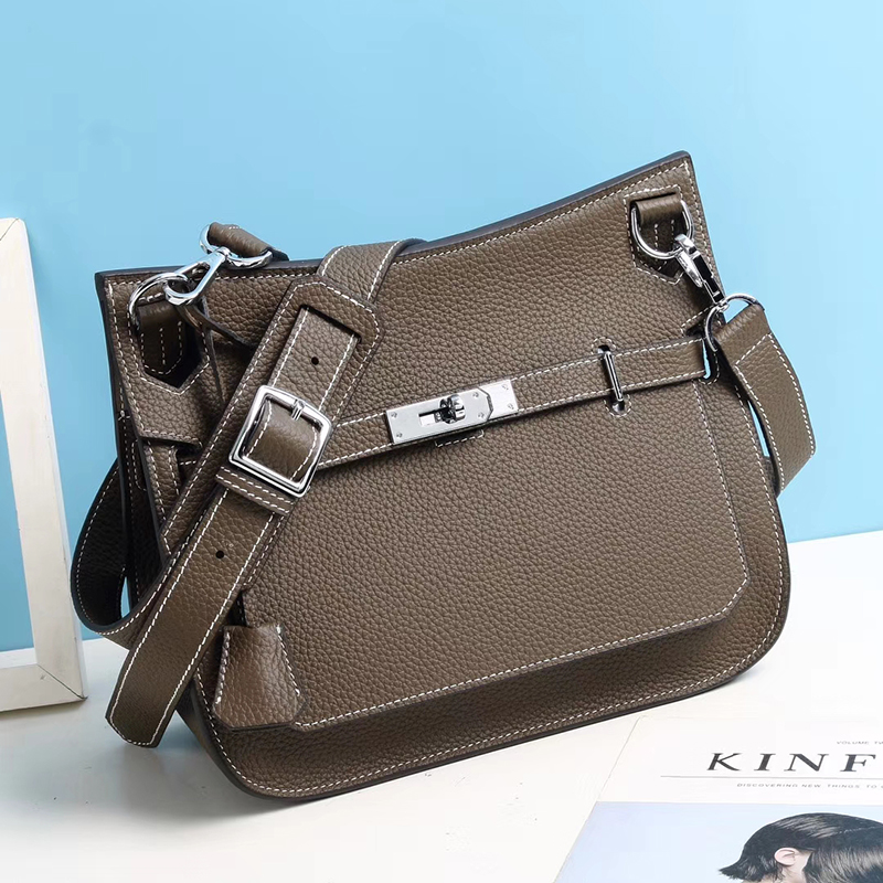 Ladies Padlock Real Leather Crossbody Bag LH