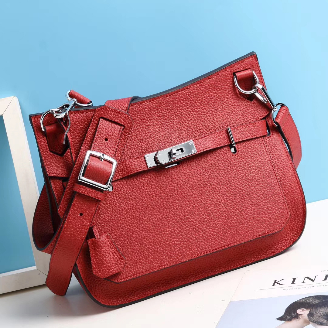 Ladies Padlock Real Leather Crossbody Bag LH