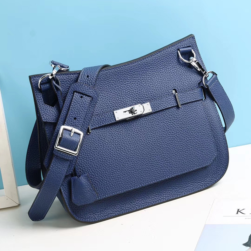 Ladies Padlock Real Leather Crossbody Bag LH