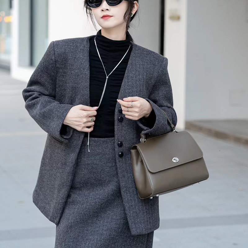 Leather Shoulder Bag Women Leather Handbags LH3630_4 Colors