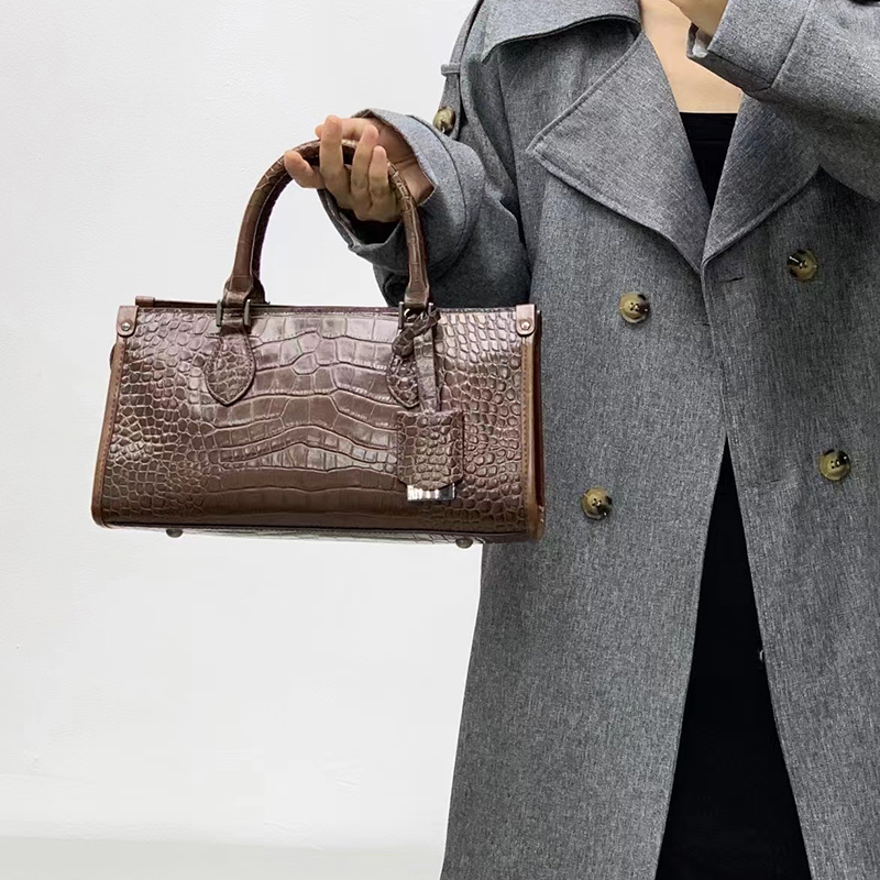 Leather Tote Bag Crocodile Pattern Women Purse LH3488_3 Colors