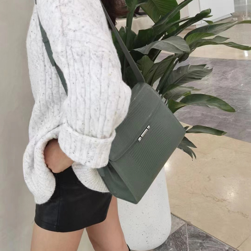 Lizard Pattern Bag Leather Handbags for Women LH3326_4 Colors