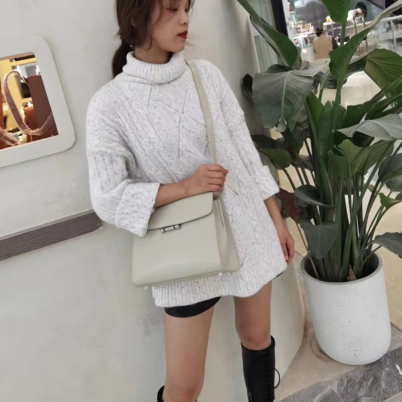 Lizard Pattern Bag Leather Handbags for Women LH3326_4 Colors