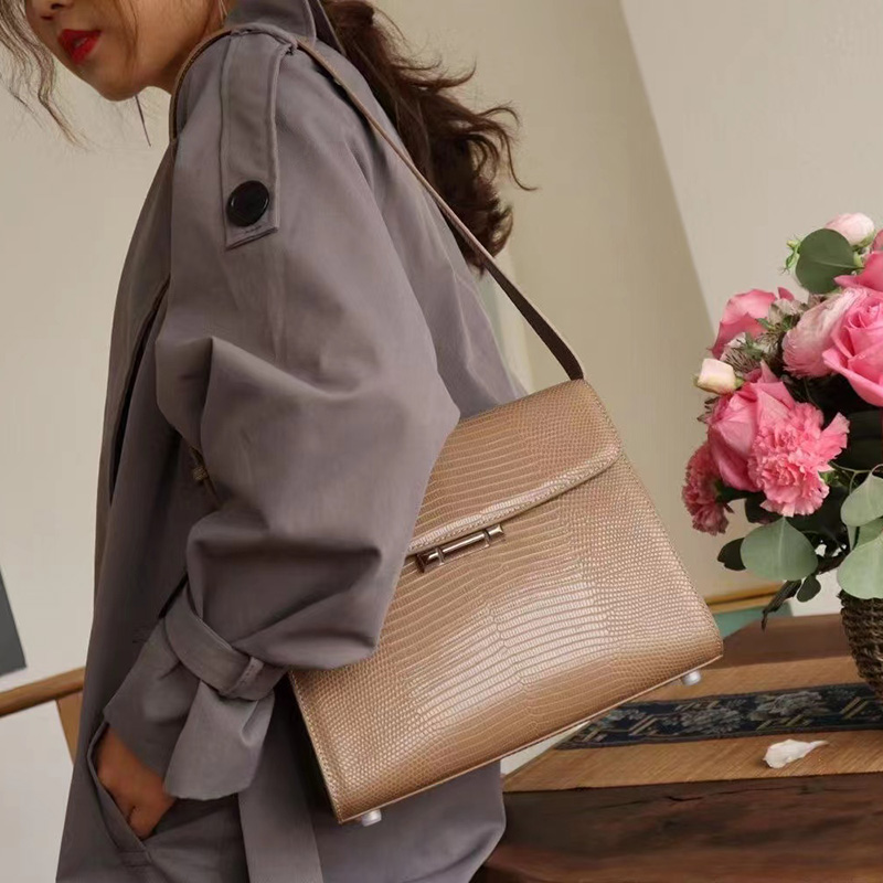 Lizard Pattern Bag Leather Handbags for Women LH3326_4 Colors