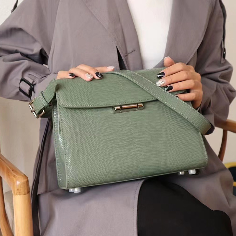 Lizard Pattern Bag Leather Handbags for Women LH3326_4 Colors