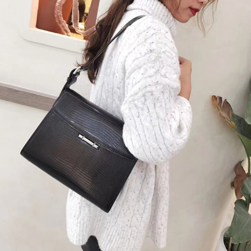 Lizard Pattern Bag Leather Handbags for Women LH3326_4 Colors