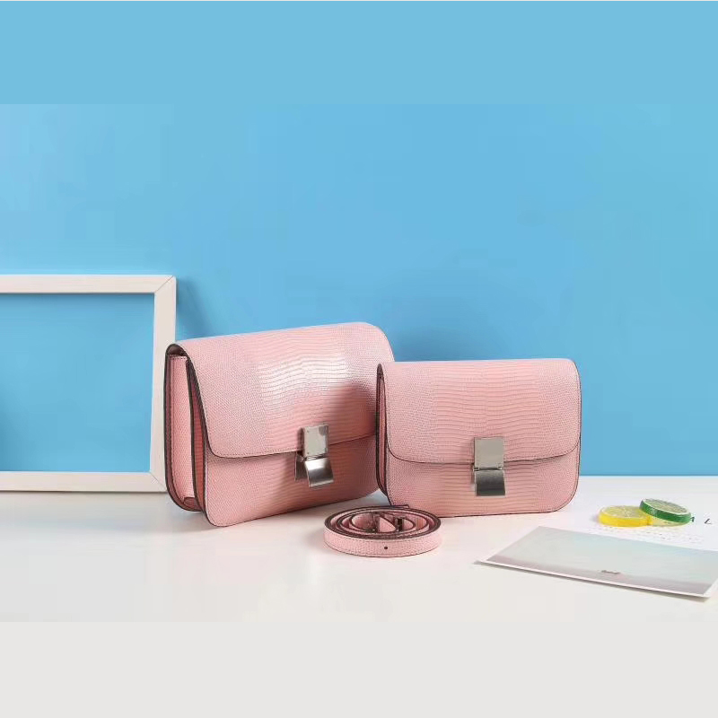 Lizard Pattern Real Leather Crossbody Bag LH2920S_7 Colors
