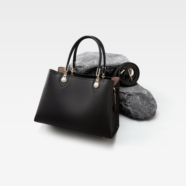 Pearl Real Leather Satchel Bag Women Bags LH3580
