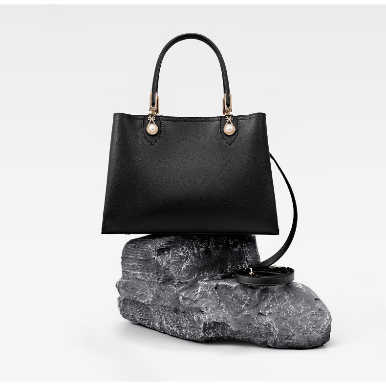 Pearl Real Leather Satchel Bag Women Bags LH3580