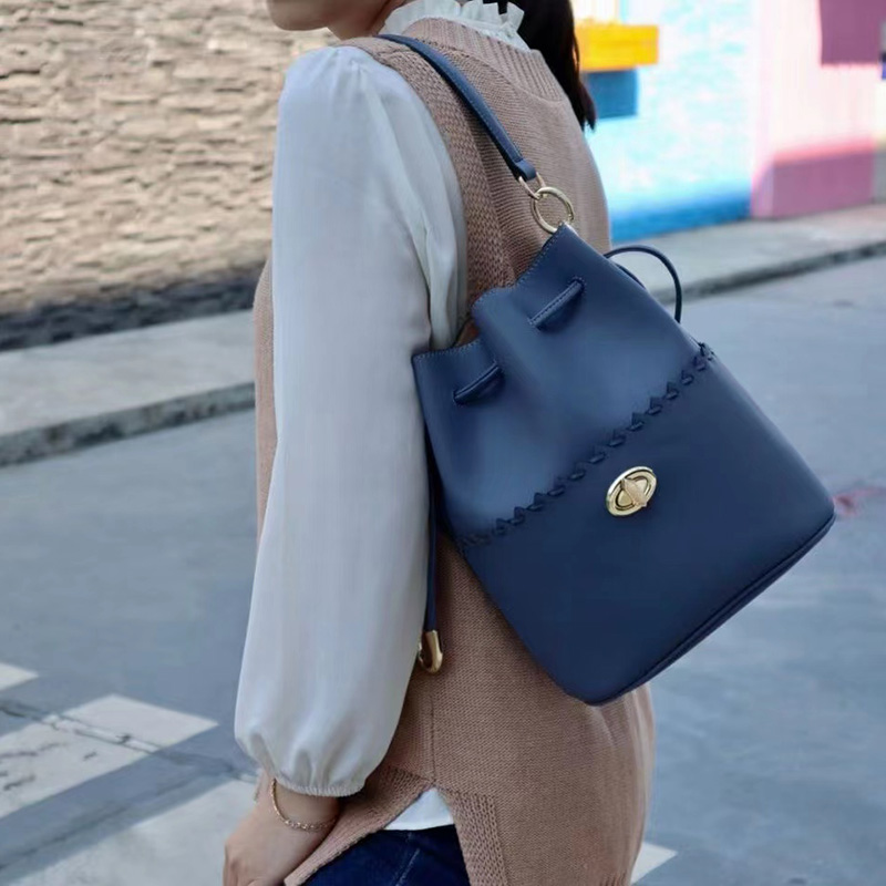 Perforated Bag Leather Handbags for Women LH3329_4 Colors