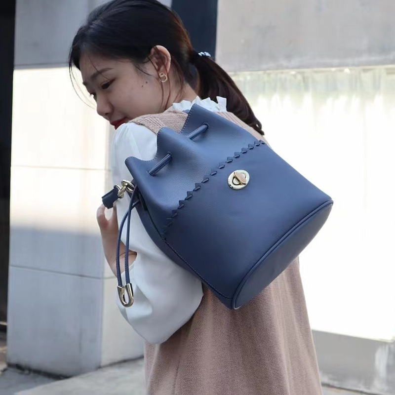 Perforated Bag Leather Handbags for Women LH3329_4 Colors