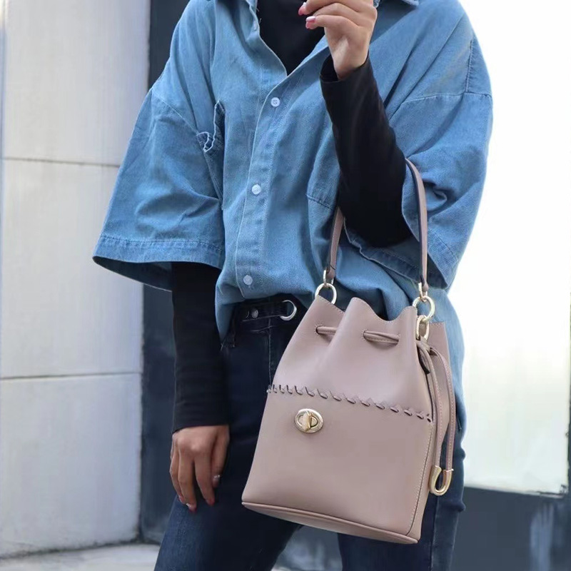 Perforated Bag Leather Handbags for Women LH3329_4 Colors