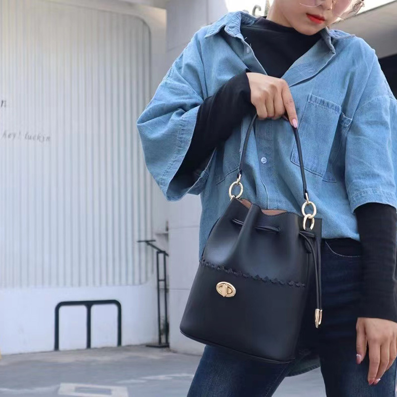 Perforated Bag Leather Handbags for Women LH3329_4 Colors