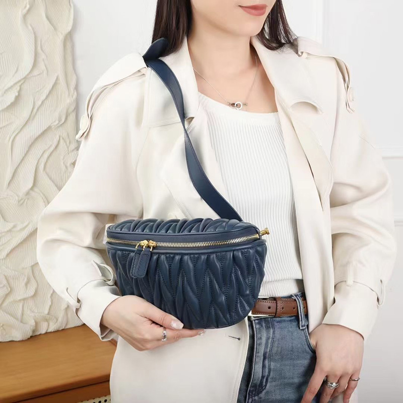 Personalized Quilted Leather Crossbody Satchel Bag LH3663_3 Colors