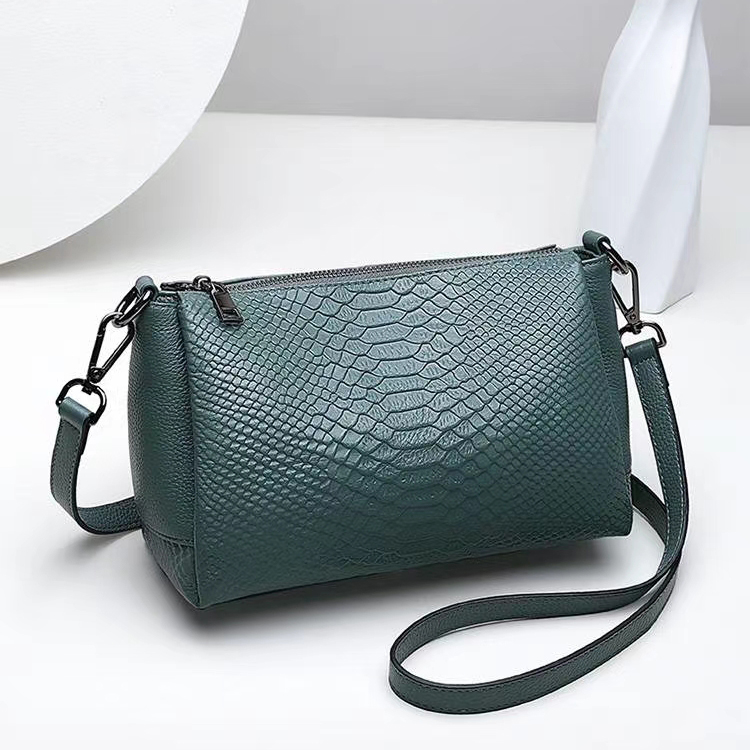 Python Effect Women Leather Purse Crossbody Bag LH3074_3 Colors