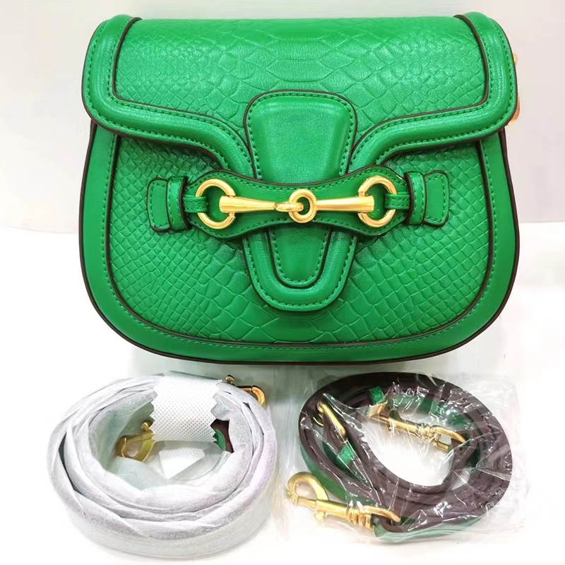 Python Pattern Leather Crossbody Bag LH3455_5 Colors