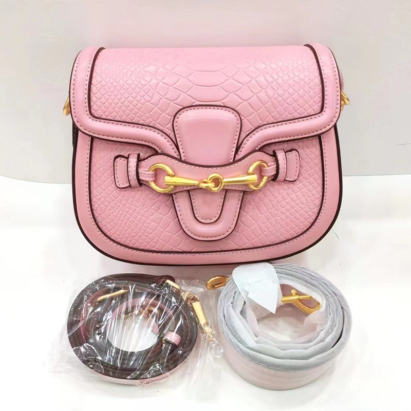 Python Pattern Leather Crossbody Bag LH3455_5 Colors