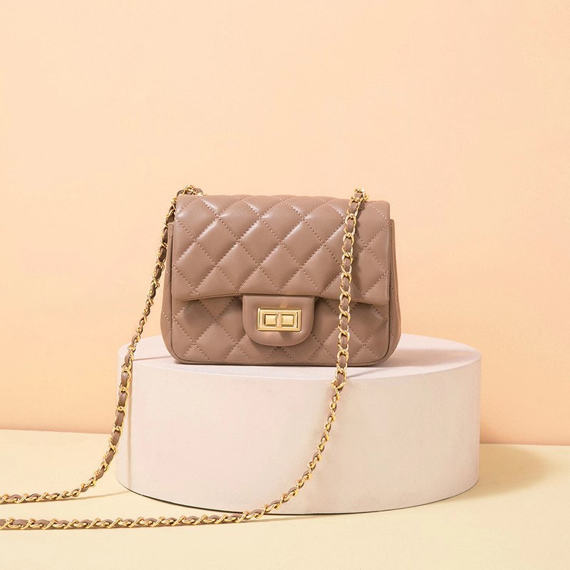 Quilted Genuine Leather Crossbody Bag LH3091S_6 Colors