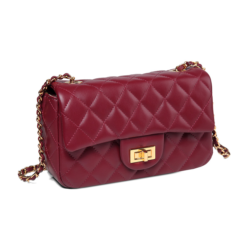 Quilted Genuine Leather Crossbody Bag LH3091S_6 Colors